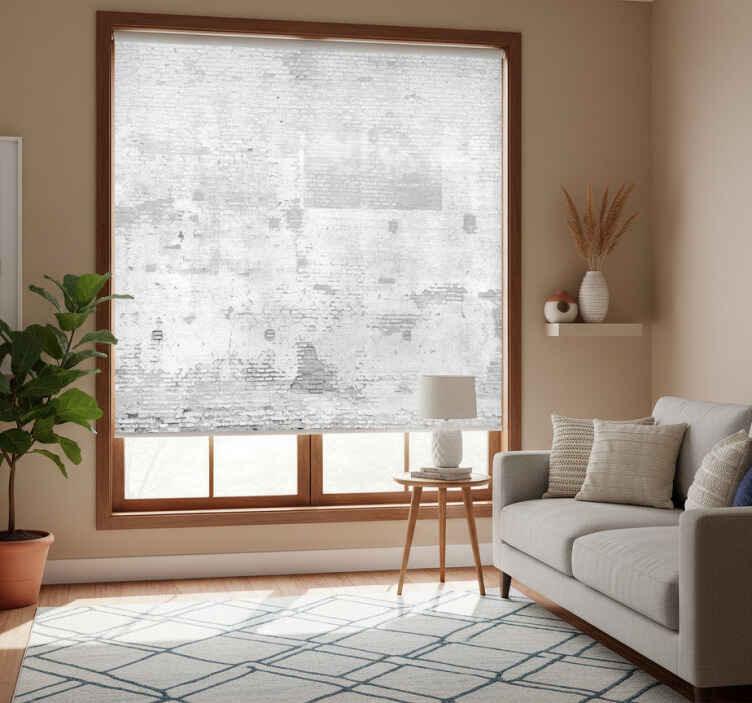 White blind for white aged wall - TenStickers