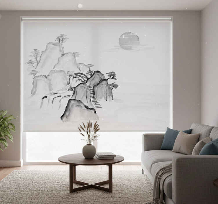 White blind cliff and sea - TenStickers