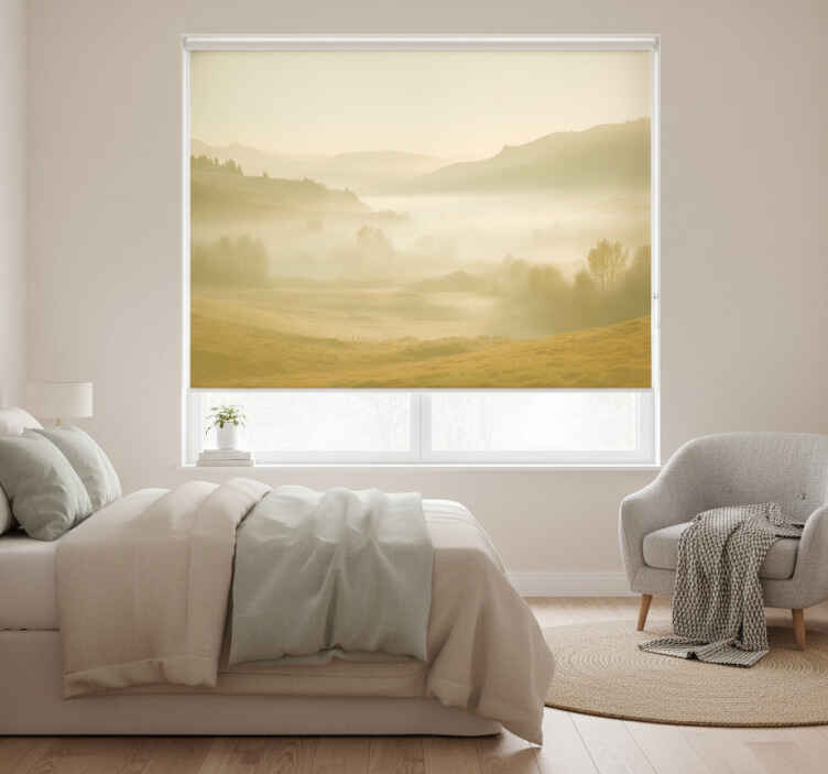 Beige rullaverho utuisiin maisemiin - Tenstickers