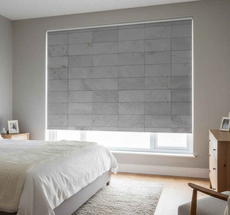 Gray roller blind concrete design - TenStickers