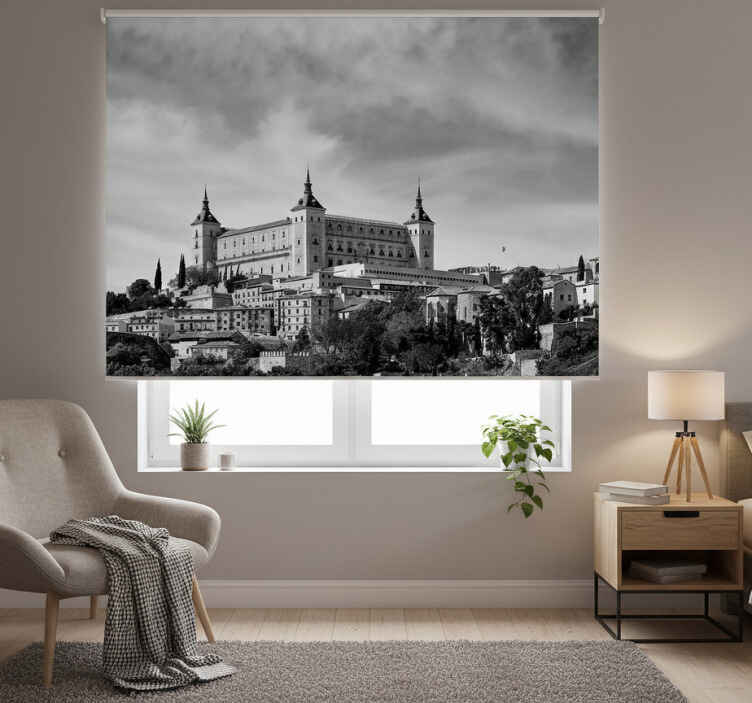 Gray roller blind alcazar of toledo - TenStickers