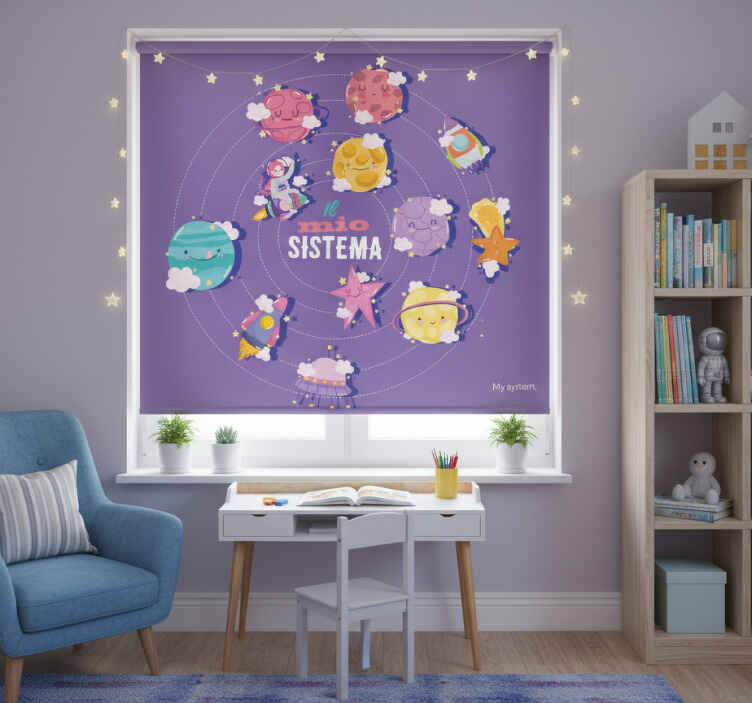 Mor stor perde - benim sistemim - TenStickers