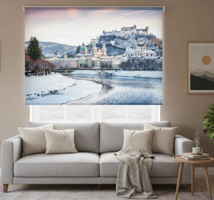 Estore de rolo para sala inverno em salzburgo - TenStickers