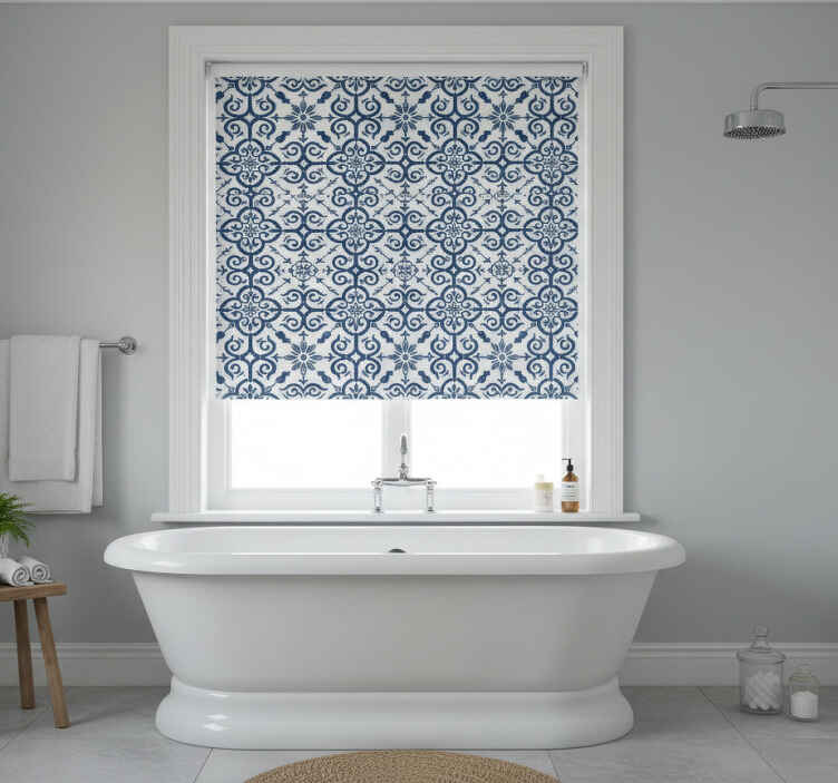 Estore de rolo azul azulejo marroquino azul - TenStickers