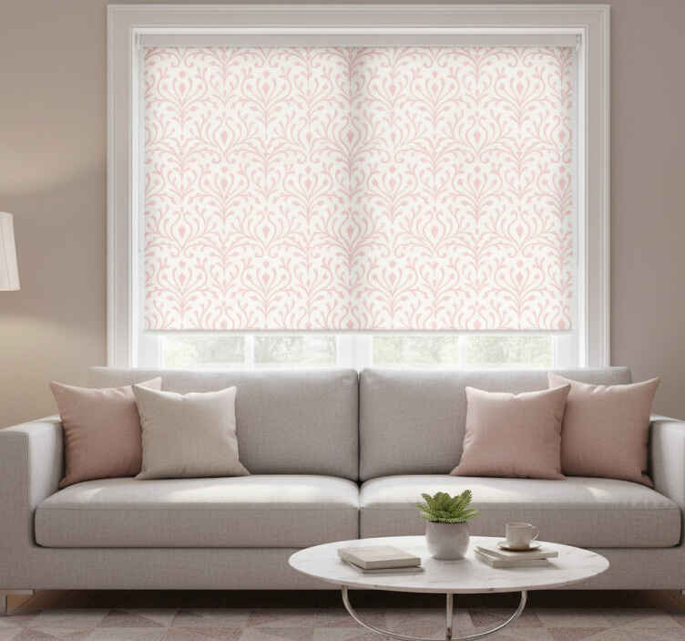 Moderní roleta s elegantním minimalistickým růžovým vzorem - TenStickers