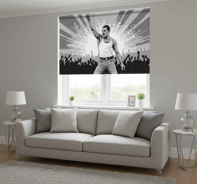 Rullegardin stue freddie på wembley - Tenstickers