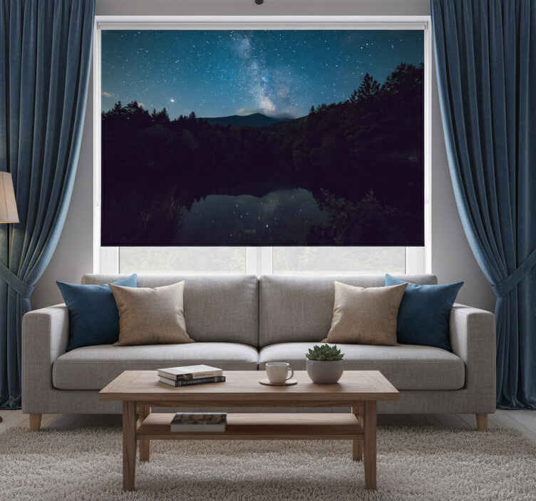 Estore de rolo para sala céu estrelado - TenStickers