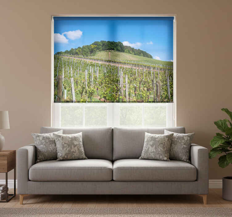 Store enrouleur bureau prairie de vin - TenStickers