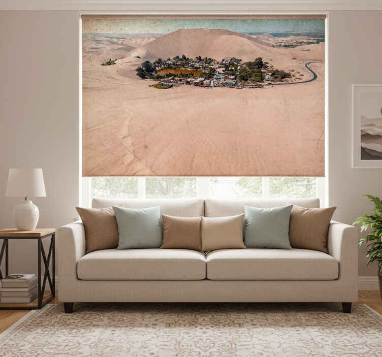 Rullegardin stue sandy huacachina - Tenstickers