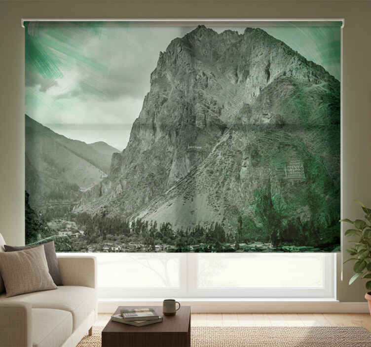 Ollantaytambo living room roller blind - TenStickers