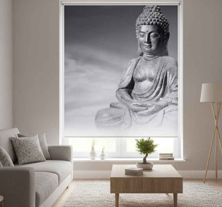 Rullegardin stue buddha zen - Tenstickers