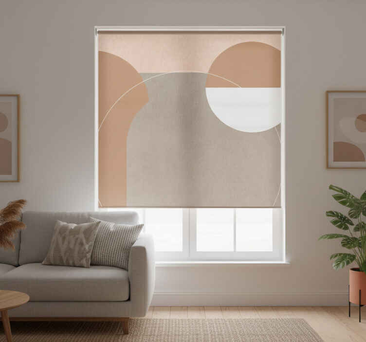 Rullegardin stue uregelmessig geometrisk stil - Tenstickers