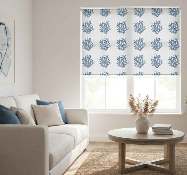 Rullegardin stue moderne koraller hampton stil - Tenstickers