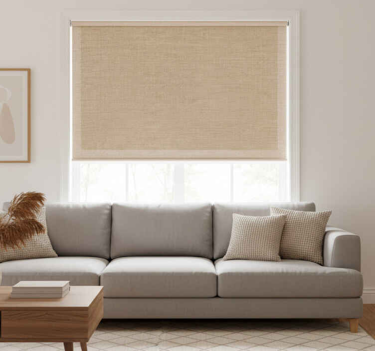 Rullegardin beige teplon beige naturlig - Tenstickers