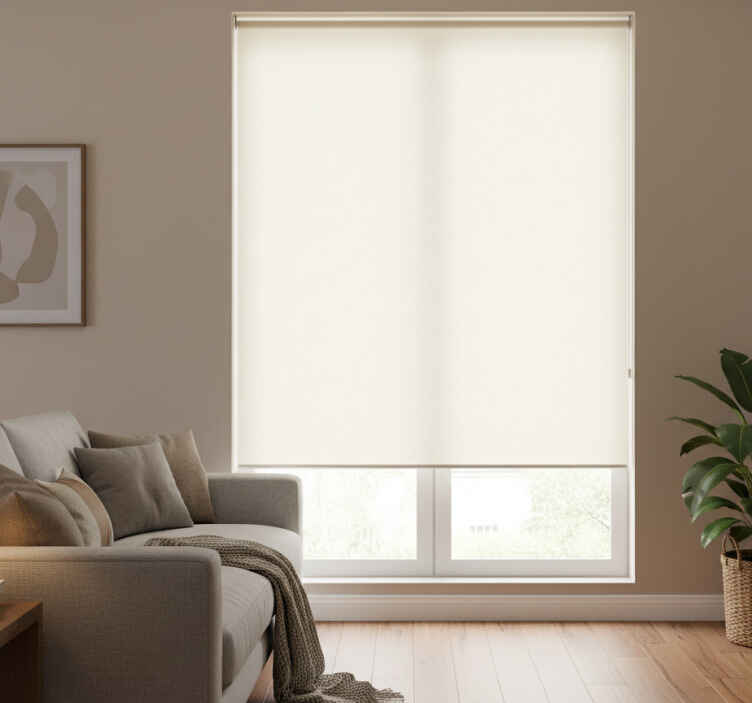 Kermainen beige rullaverho - Tenstickers