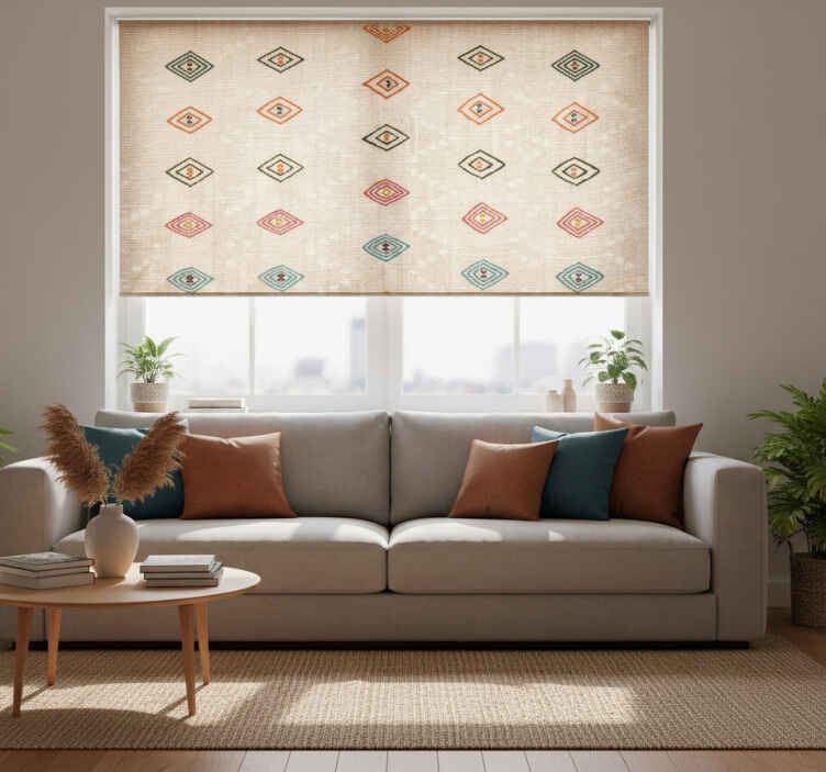 Rullegardin beige jogol øyne - Tenstickers