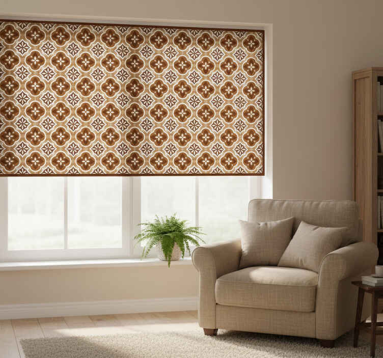 Rullegardin beige kolibri - Tenstickers