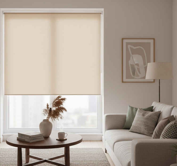 Beige blind in a natural shade of beige - TenStickers