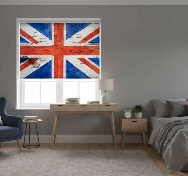 Roleta do izby v mestskom štýle s britskou vlajkou - Tenstickers