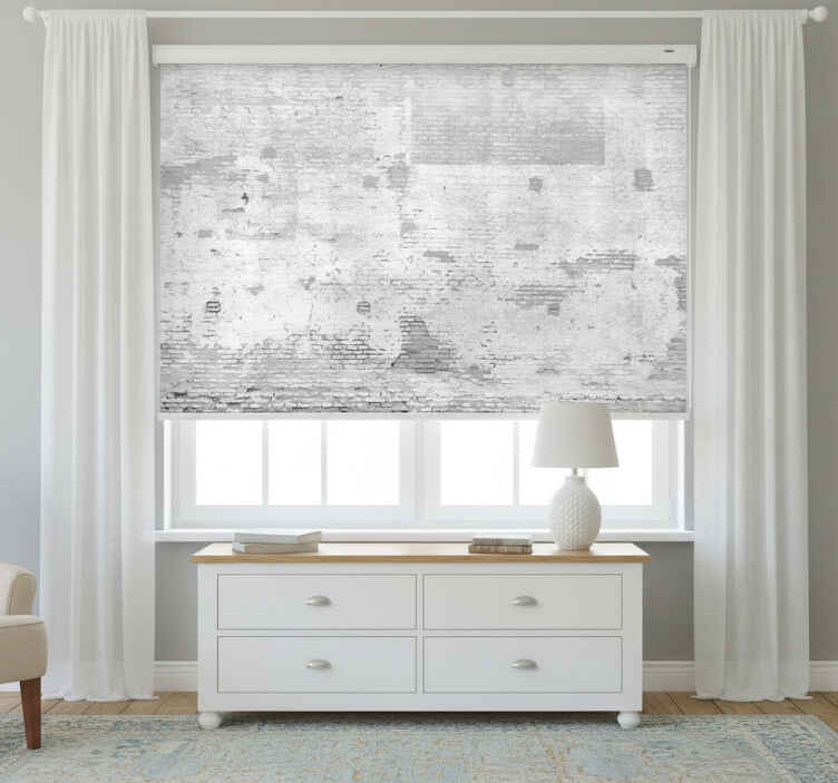 White window blind for whitewashed wall - TenStickers