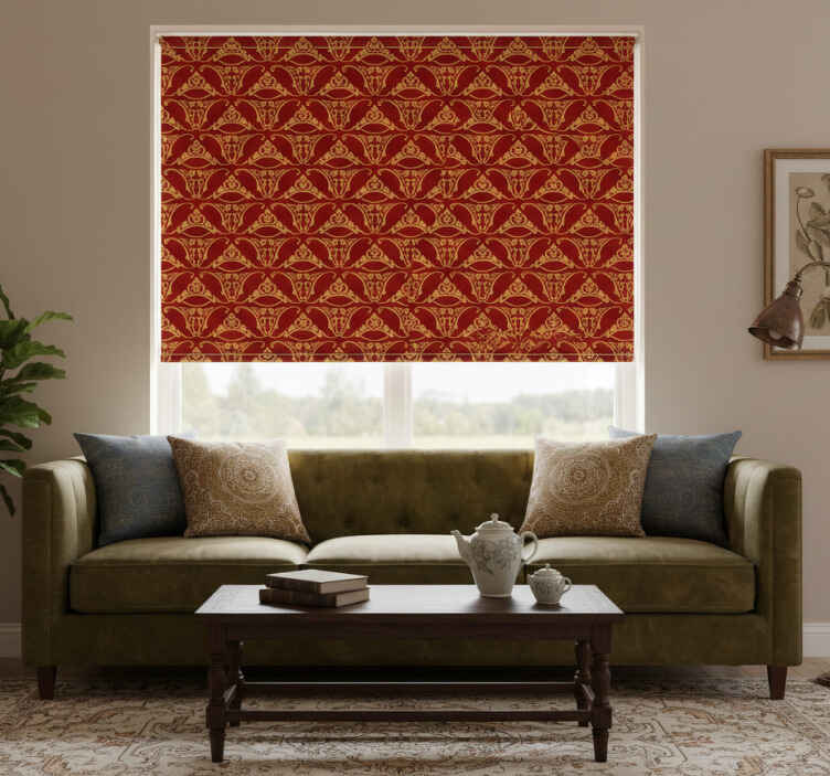 Rollo fenster vintage mit eleganten vintage-mustern - TenStickers