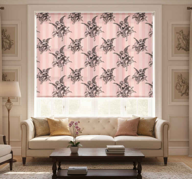 Rollo fenster vintage barockengel - TenStickers