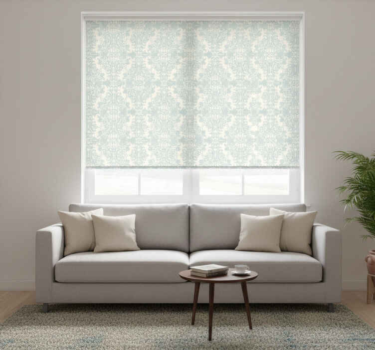 Rollo fenster vintage grünes muster - TenStickers