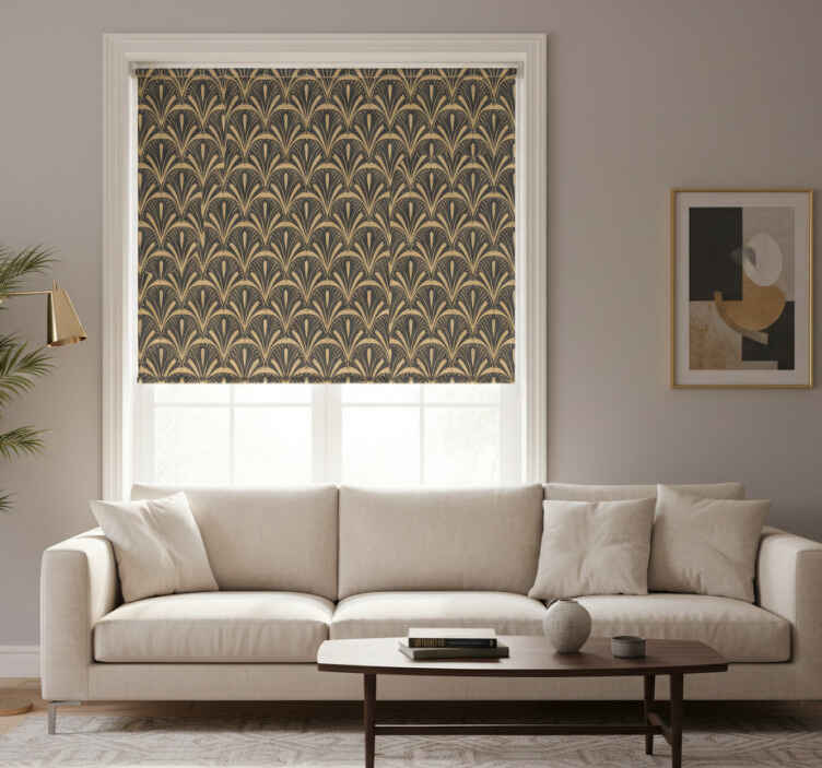 Rollo fenster vintage im art deco stil - TenStickers