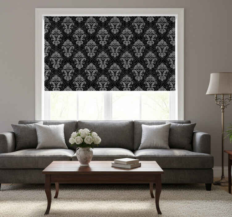 Rollo fenster vintage im eleganten barockstil - TenStickers