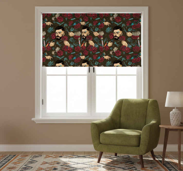 Rollo fenster vintage barbero vintage - TenStickers