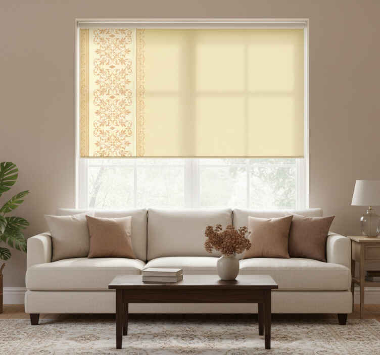 Rollo fenster vintage vintage kamin tapete - TenStickers