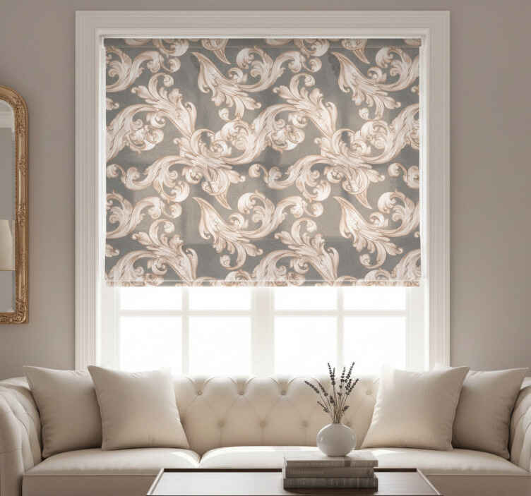 Rollo fenster vintage barocke eleganz - TenStickers