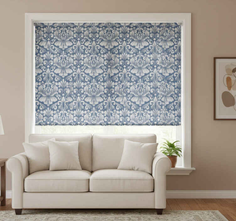 Rolo zavjese berba u klasičnom damask uzorku - TenStickers