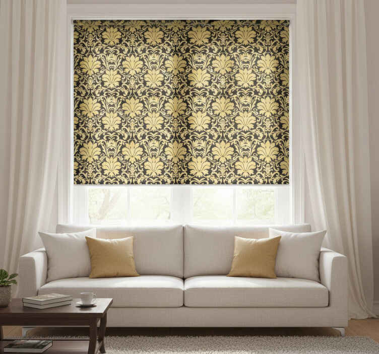 Rolo zavjese berba u luksuznom damask stilu - TenStickers