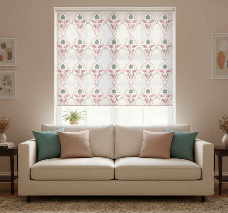 Store à enrouleur vintage design floral formel - TenStickers