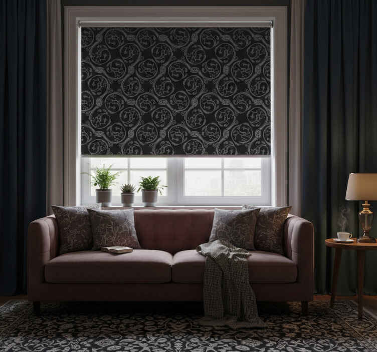 Rollo fenster vintage mit gotischen motiven - TenStickers