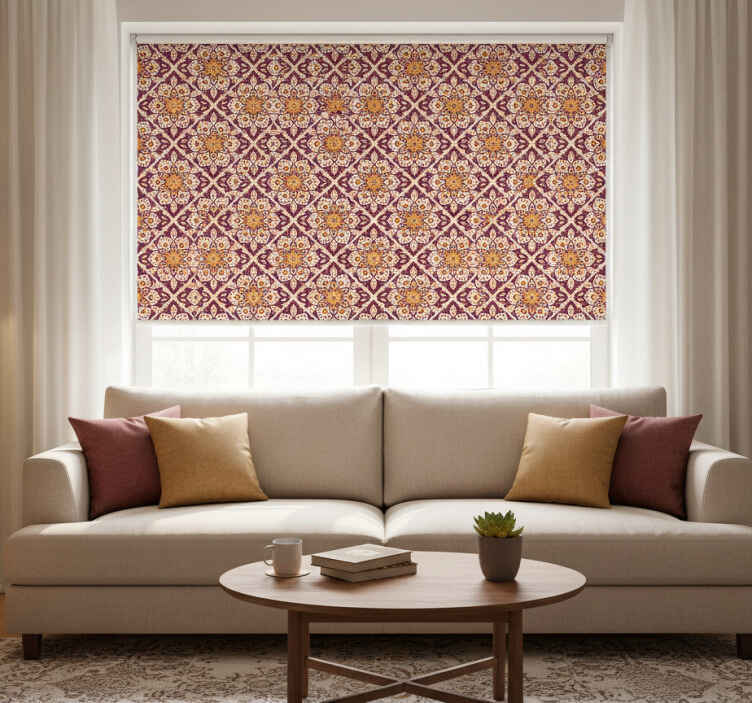 Rollo fenster vintage klassisches schlossmuster - TenStickers