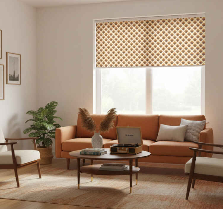 Rollo fenster vintage 60er jahre blüten - TenStickers