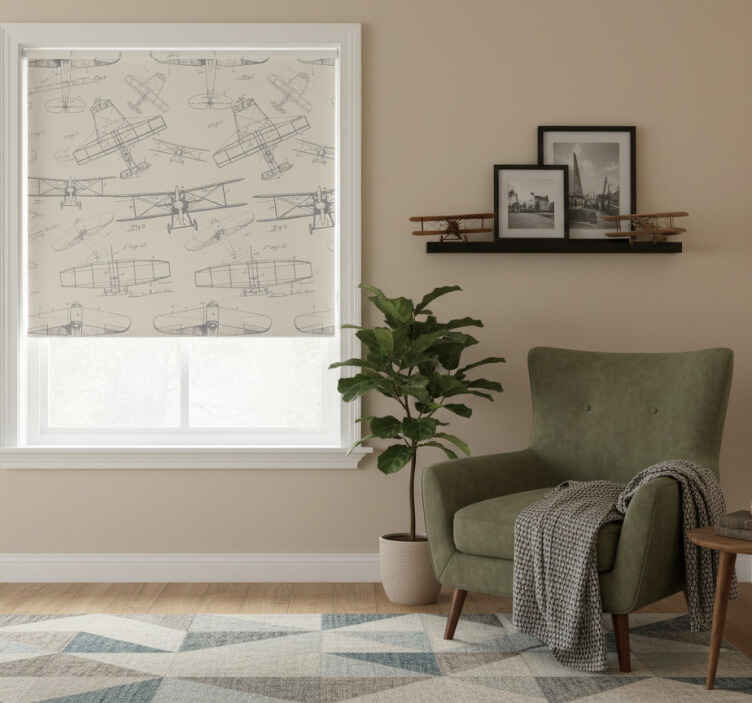 Rollo fenster vintage im schlichten design - TenStickers