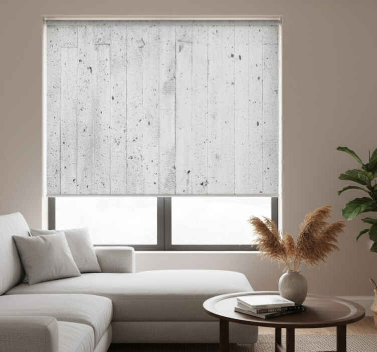 Rollo fenster vintage mit grauem beton-effekt - TenStickers