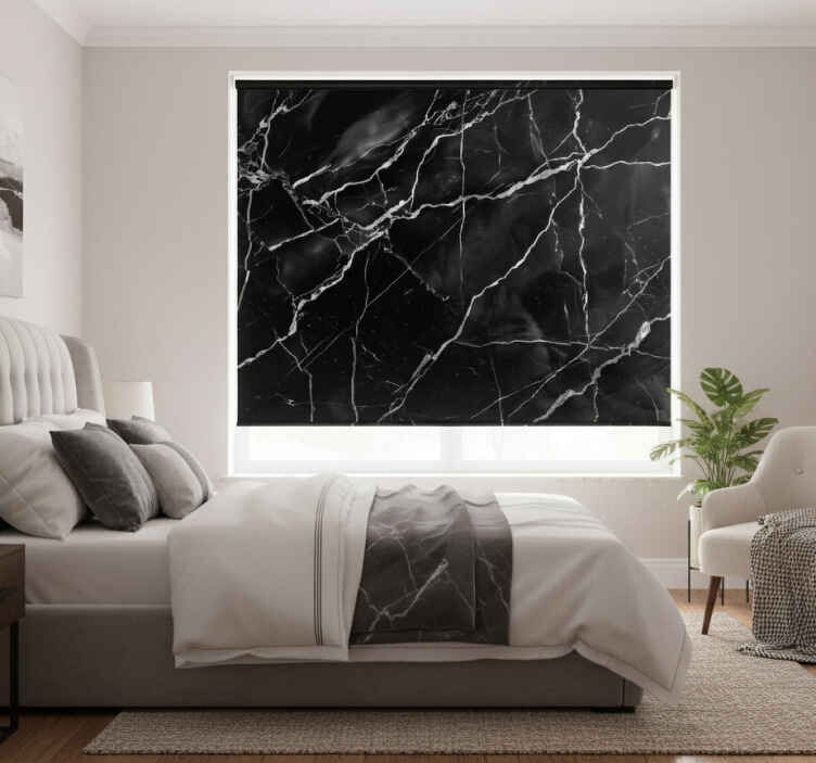 Black blind marble effect - TenStickers