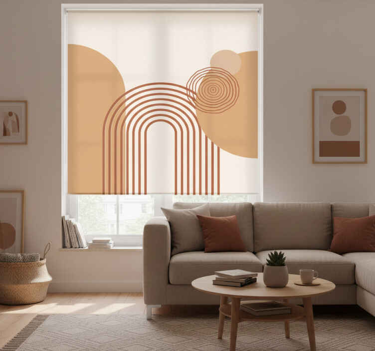 Roletai svetainė naujo šilto geometrinio stiliaus - „Tenstickers“