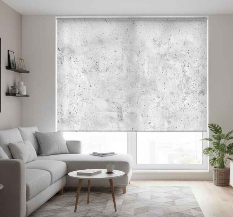 Cortina roller gris efecto concreto gris - TenVinilo