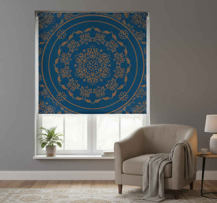 Cortina roller habitación mandala vintage grande - TenVinilo