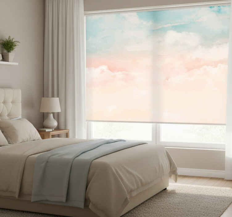 Blind bedroom watercolor background - TenStickers