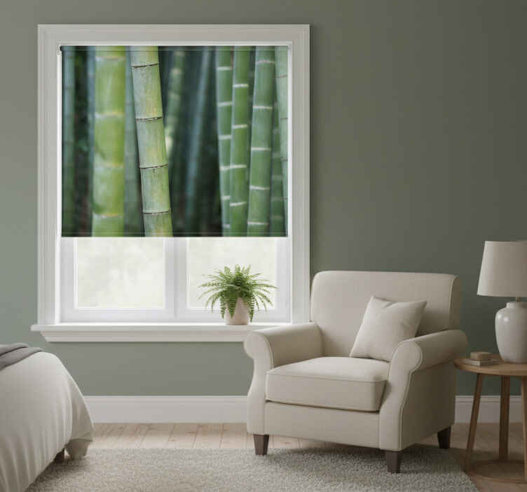 Blind bedroom bamboo canes from the forest - TenStickers