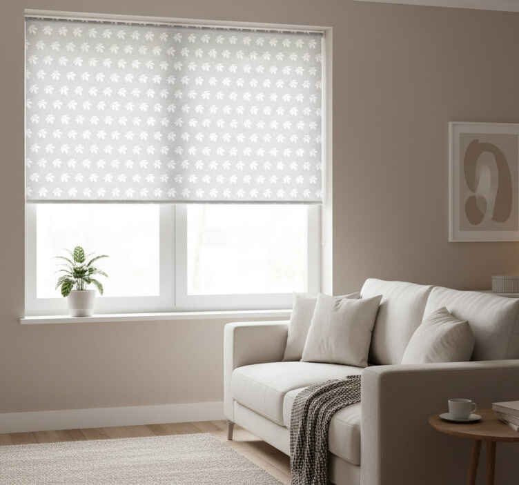 Roletai pilka Šiaurės minimalistinis baltas raštas - „Tenstickers“