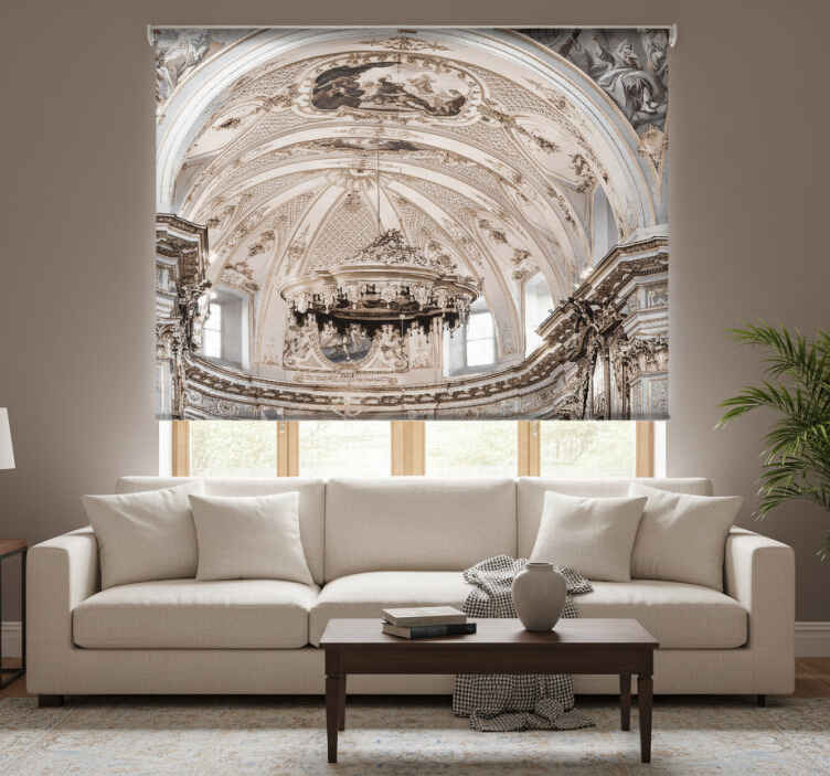 Living room blind in vintage architecture 3d - TenStickers