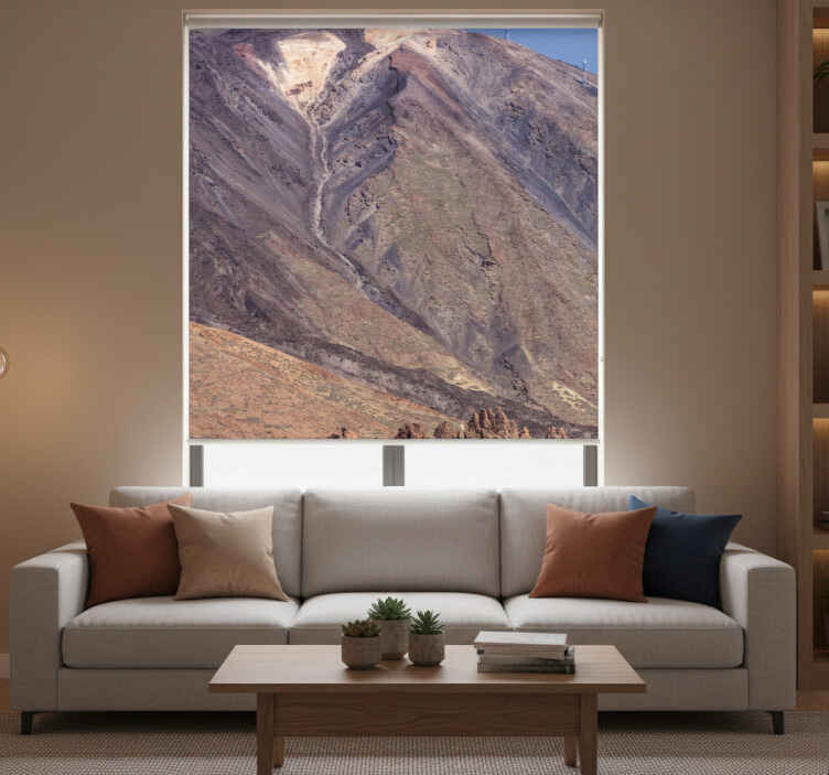 Rollo fenster wohnzimmer mit blick auf den teide - TenStickers
