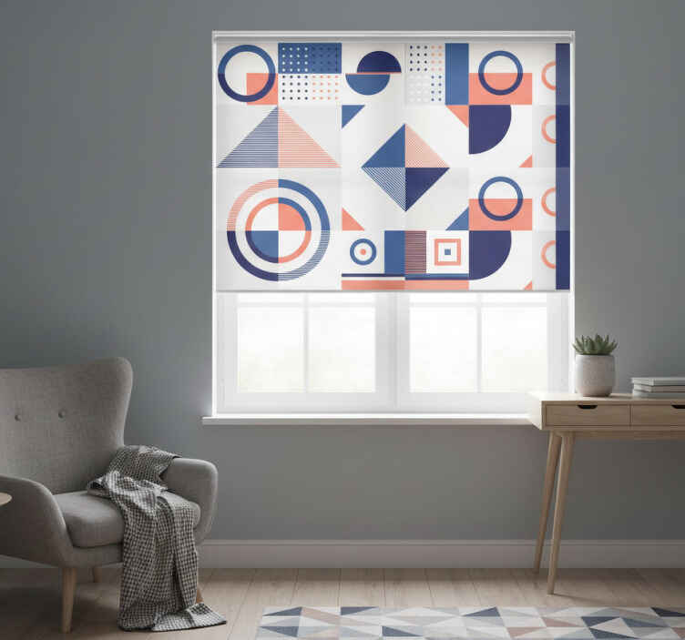 Blind bedroom scandinavian geometric design - TenStickers
